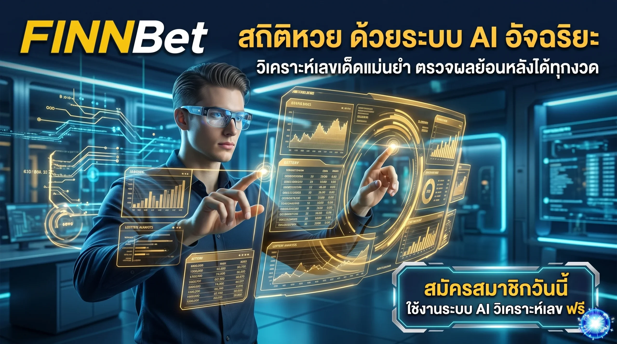 เว็บหวย Finnbet เช็คผลรางวัลและสถิติหวยย้อนหลัง พร้อมระบบ AI วิเคราะห์เลขเด็ด